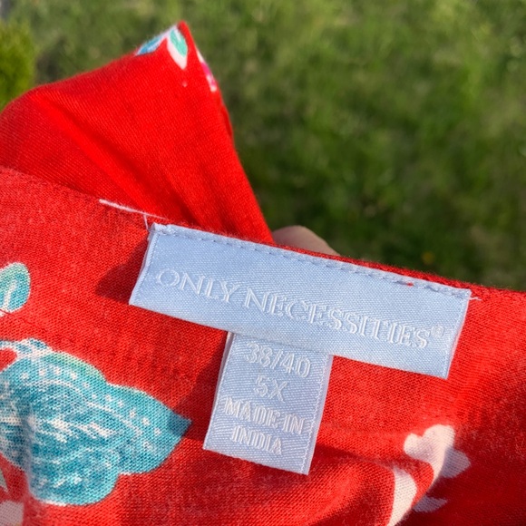 Vibrantly Colored 100% Cotton, Floral Summer MIDI Dress - Picture 9 of 11